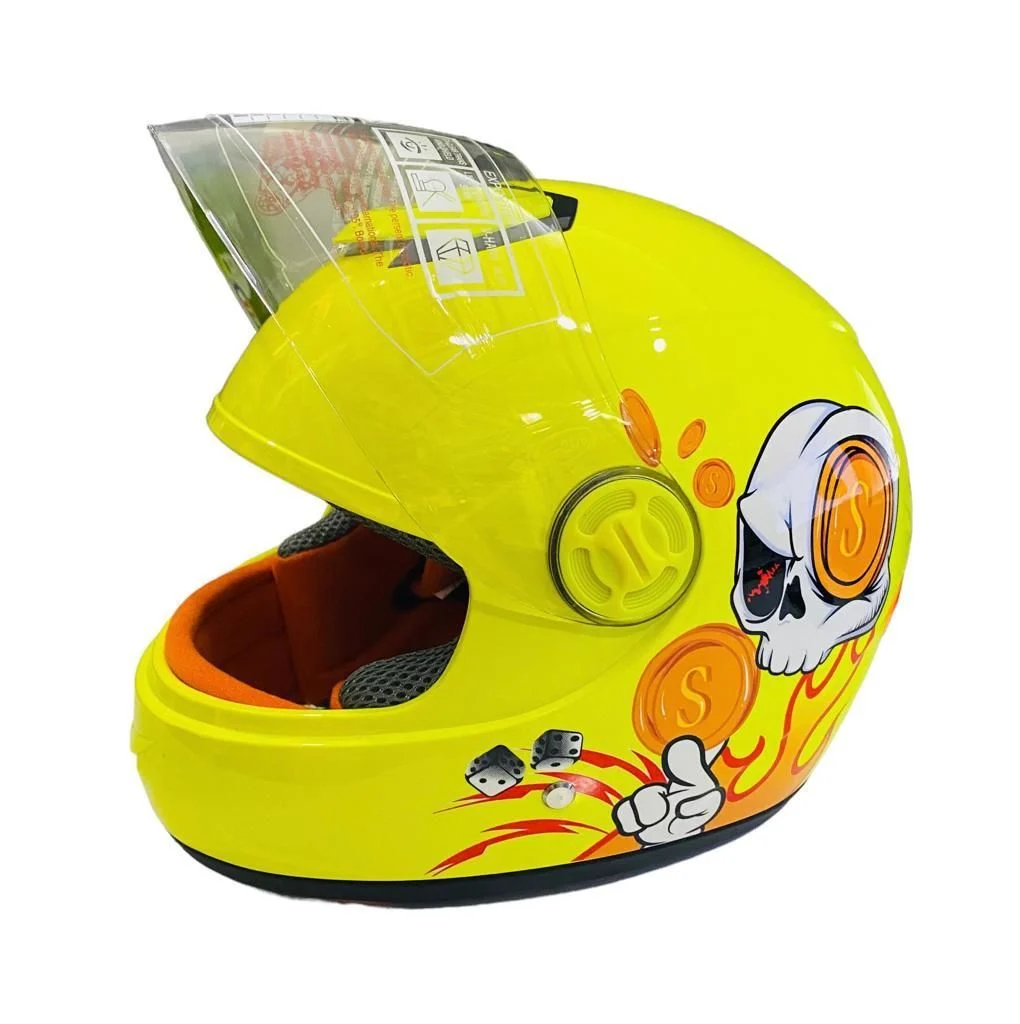 FREE-M SY118 SARI FULL FACE ÇOCUK KASKI 